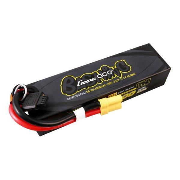 Gens ász G-Tech 8000mAh 11.1V 100C 3S1P Lipo akkumulátor csomag EC5-Bashing
sorozathoz