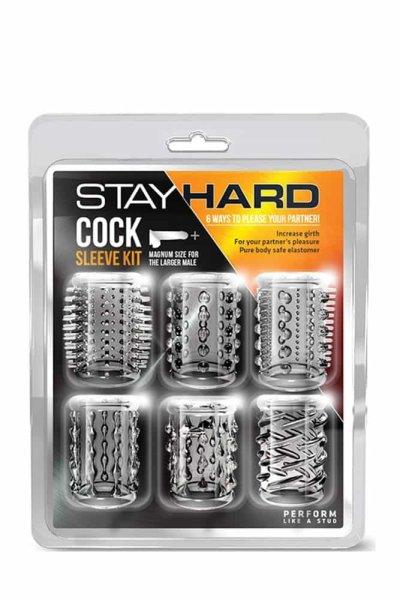  Stay Hard Cock Sleeve Kit Clear 