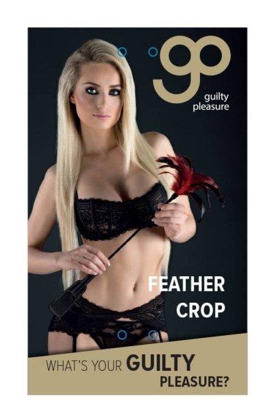  GP Feather Crop Black Red 