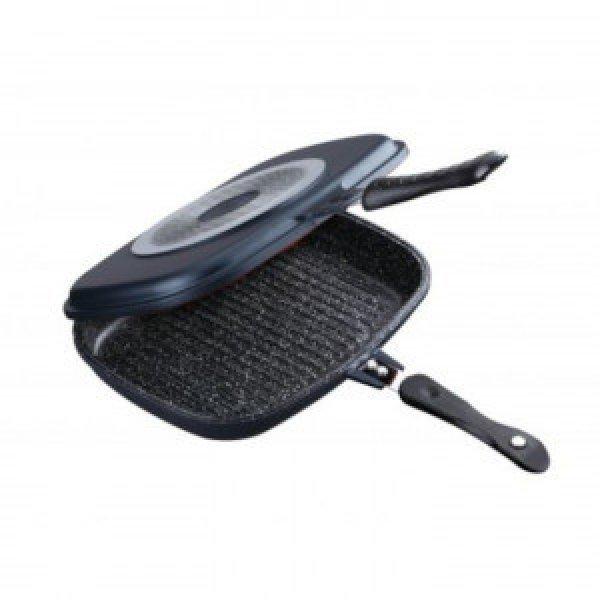 Peterhoff PH-25343-32 grill serpenyő márvány bevonattal, dupla, 32cm