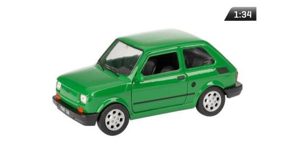 Makett autó, 1:34, PRL Fiat 126p zöld