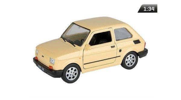 Makett autó, 1:34, PRL FIAT 126p, krém