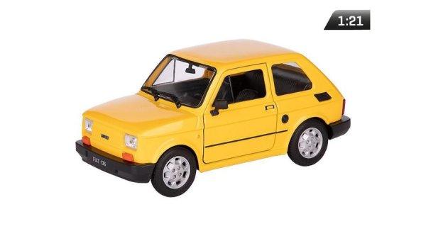 Makett autó, 1:21, PRL FIAT 126p, sárga