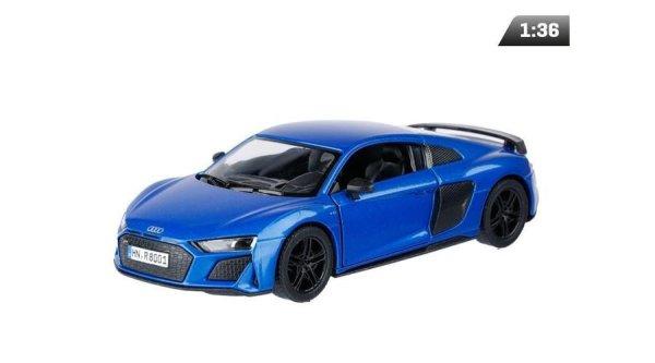 Makett autó, 1:36, Kinsmart, Audi R8 Coupe 2020, kék