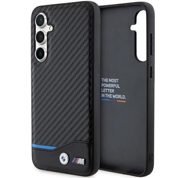 BMW Leather Carbon Samsung S711 Galaxy S23 FE (2023) hátlapvédő tok fekete
(BMHCS23FE22NBCK)