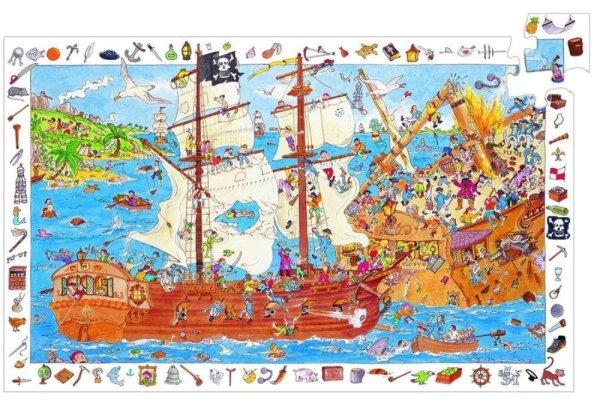 Kalózok fertegetes csatája, 100 db-os, megfigyelő puzzle - Pirates - 100 pcs
- Djeco