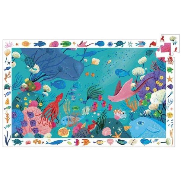 A tengeri élet, 54 db-os megfigyelő puzzle - Aquatic - 54 pcs - Djeco