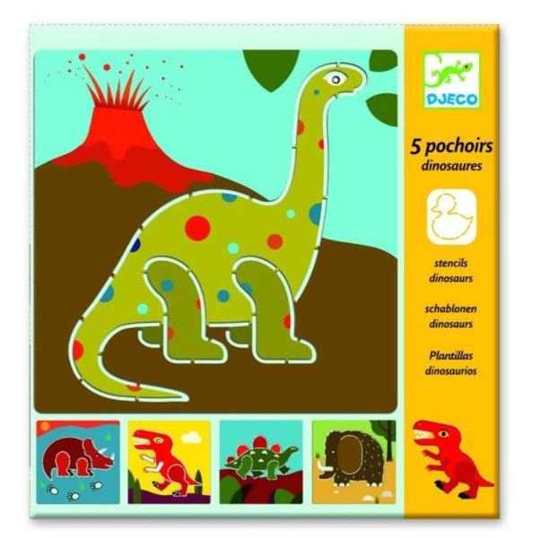 Dinós rajz sablon - Dinosaurs - Djeco