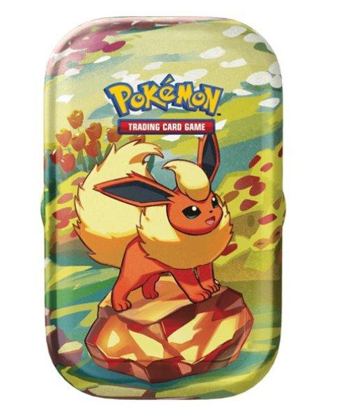 Kártyajáték Pokémon TCG: Scarlet & Violet Prismatic Evolutions Mini Tin 
Flareon (Pokémon)