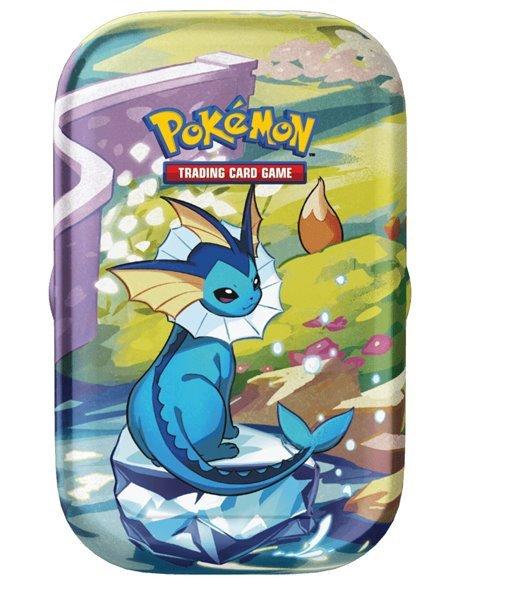 Kártyajáték Pokémon TCG: Scarlet & Violet Prismatic Evolutions Mini Tin
Vaporeon. (Pokémon)