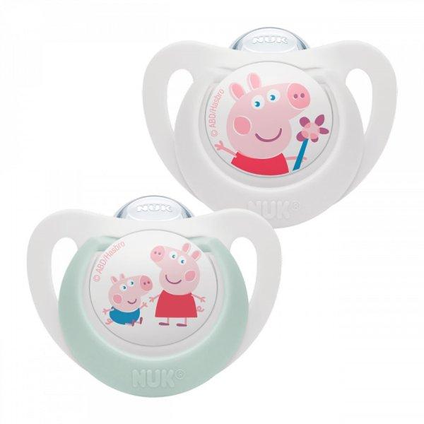 Baba cumi NUK Star Peppa Pig 0-6m 2 db