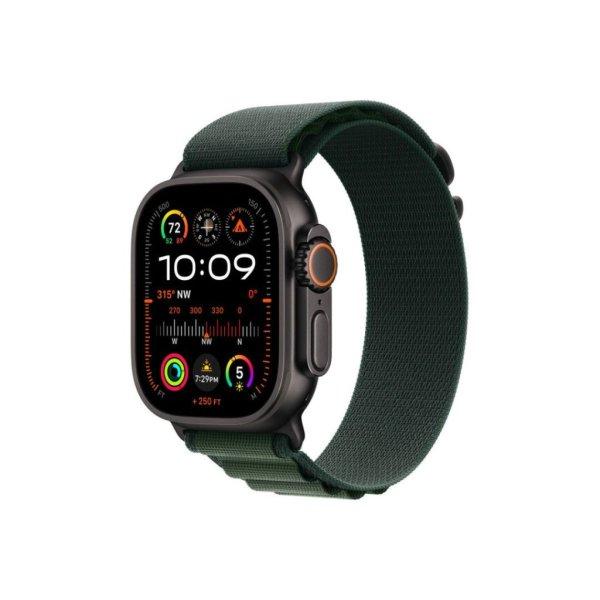 Apple Watch Ultra 2 v2 Cellular 49mm Black Titanium Case with Dark Green Alpine
Loop L