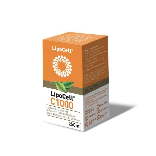 Lipocell c1000 liposzómás c-vitamin és bioflavonoid tartalmú folyékony
étrend-kiegészítő narancs ízesítéssel 250 ml