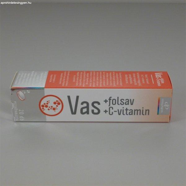 Innopharm pezsgőtabletta vas+c-vitamin 20 db