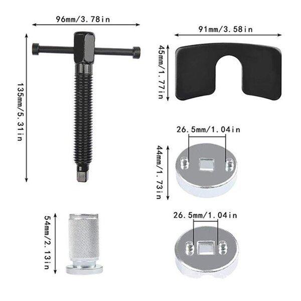 Fékdugattyú visszanyomó és tárcsafék betét-szétválasztó kézi
szerszám autószereléshez