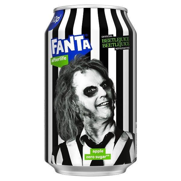 Fanta Afterlife Zero Apple Beetlejuice alma ízű cukormentes üdítő 330ml