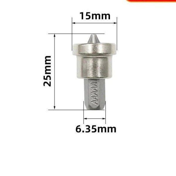 Mágneses csavar rögzítő készlet, Mágneses bitfej (5 db) 25 mm
hosszúságú bitfejekkel szereléshez