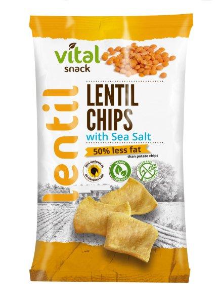 Vital lencse chips tengeri sóval 65 g