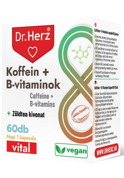 Dr.herz koffein+b-vitaminok kapszula 60 db