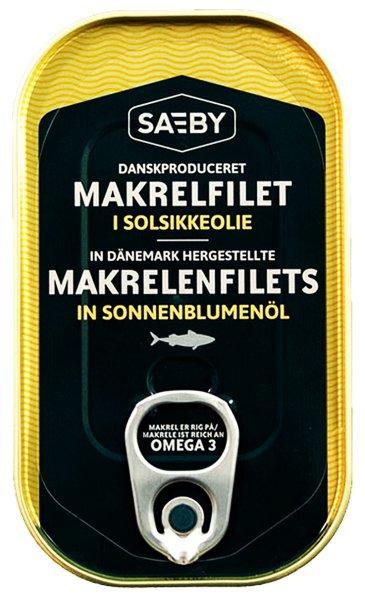 Saeby makrélafilé napraforgó olajban 125 g