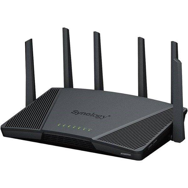 SYNOLOGY Wireless Router 1x1000Mbps + 1x2500Mbps DualWAN, 3x1000Mbps +
1x2500Mbps, 4x4 MIMO, WiFi6, - RT6600ax