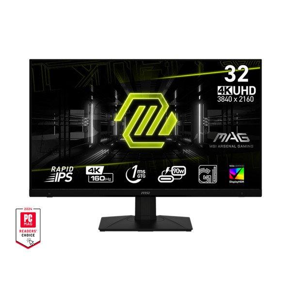 MSI Monitor GAMING MAG 322UPF 32" UHD, 3840x2160, 160Hz IPS 16:9, 1000:1
CR, 440cd/m2, 1 ms, HDMI, DP, USB-C, Black