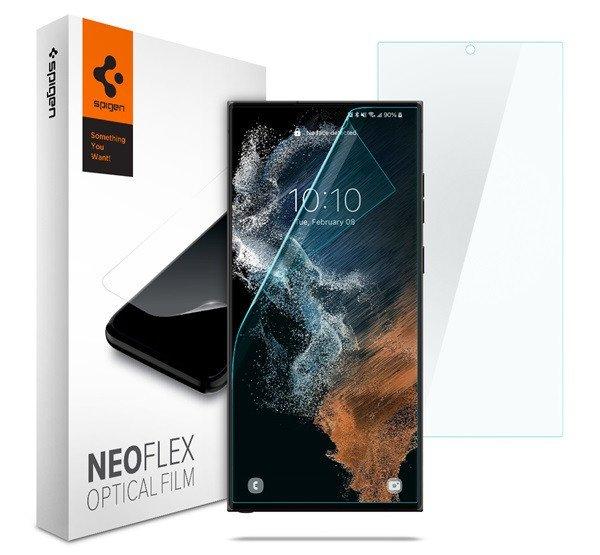 Spigen Neo Flex Samsung Galaxy S22 Ultra hajlított kijelzővédő fólia (2db
előlapi)