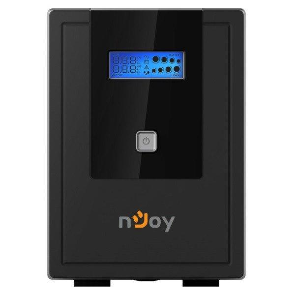 NJOY Szünetmentes 1500VA - Cadu 1500 (4 Schuko, line-interaktív, USB
menedzsment, RJ11/45 vonalvédelem(1Gb/s), fekete)