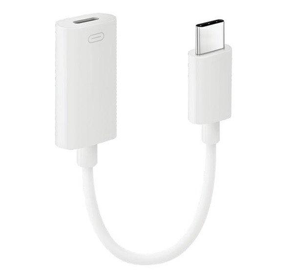 Energea Bazic GoCharge Type-C / Lightning adapter, 27W, fehér (Apple CarPlay
támogatással)