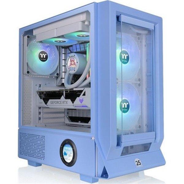 Thermaltake Ceres 350 MX Hydrangea Blue táp nélküli ablakos Mid Tower
számítógépház kék