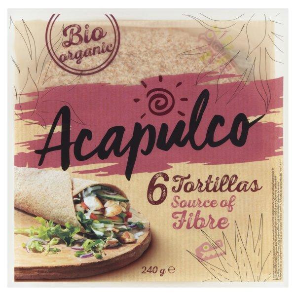 Acapulco bio lágy tortilla búzakorpával 240 g