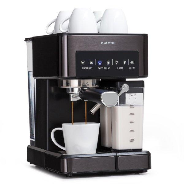 Klarstein Arabica Comfort, eszpresszógép, 1350 W, 20 bar, 1,8 l,
érintőképernyő