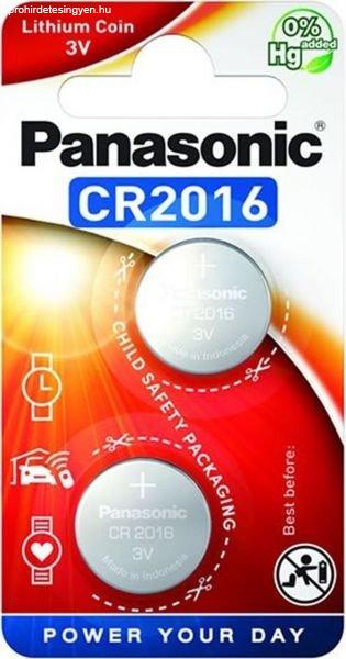 Panasonic CR2016L/2BP lítium gombelem (2 db / bliszter)