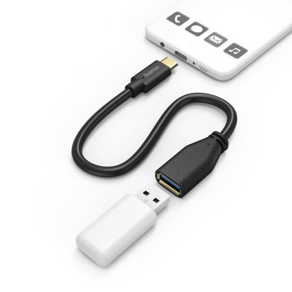 Hama FIC USB Type-C OTG adapter 15cm (201605)