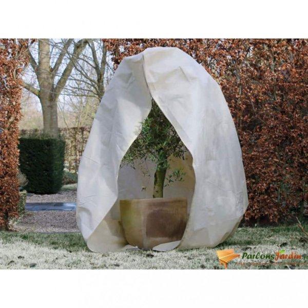 Nature bézs téli cipzáras gyapjútakaró 70 g/m2 2 x 1,5 x 1,5 m