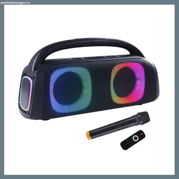 Hordozható Bluetooth RGB Hangszóró + Karaoke 40W DR-501