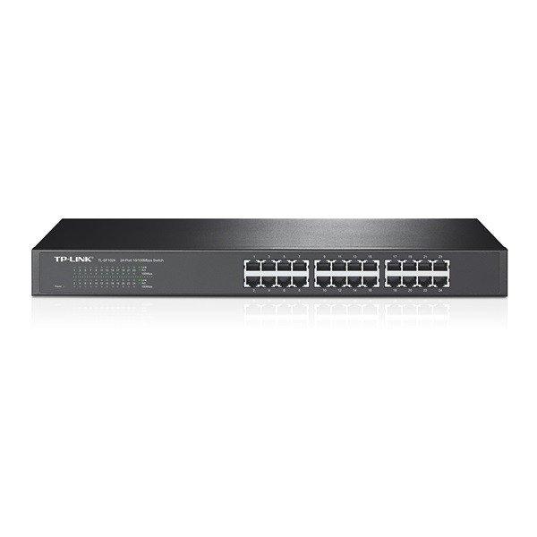 TP-Link Switch - TL-SF1024 (24 port, 100Mbps; fém ház, rackbe szerelhető)