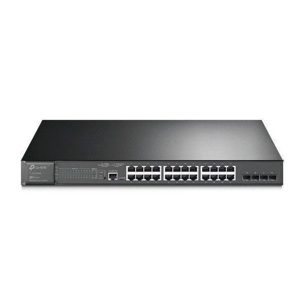 TP-Link Switch Smart PoE - TL-SG3428MP JetStream™ (24 port 1Gbps PoE+ port; 4
port SFP; 384W; L2/L3/L4)