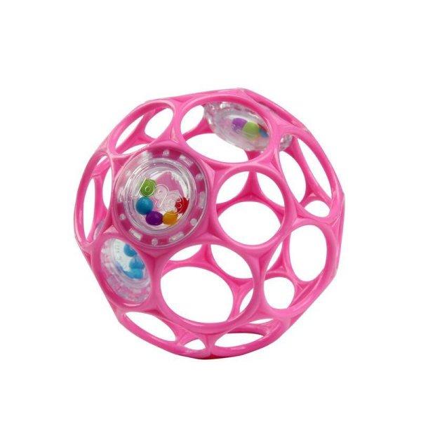 Oball játék, Rattle, 10 cm, dark pink, 0 hó+