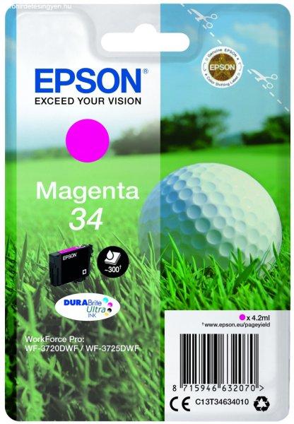 EPSON T3463 EREDETI tintapatron Magenta 4,2ml No.34