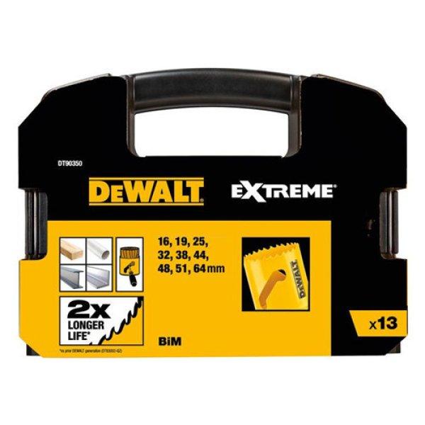 DeWalt Körkivágó készlet (13 db) – 16, 19, 25, 32, 38, 44, 48, 51, 64 mm 