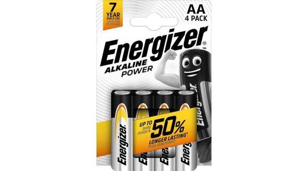 Energizer Alkaline Power Alkáli Tartós Ceruza Elem AA LR6 B4