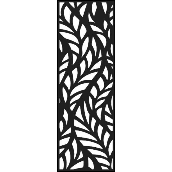 Fali dekorpanel, ágak minta, 50x150 cm, 3 mm HDF - Antracit falburkolat