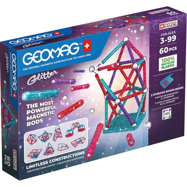 Glitter újrahasznosított 60 darabos GEOMAG GEO-536