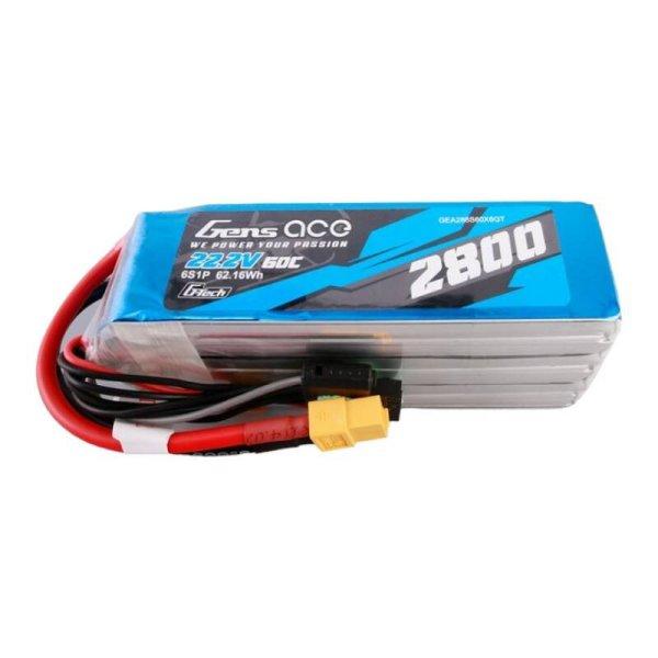 Gens ace G-Tech 2800mAh 22.2V 60C 6S1P Lipo akkumulátor csomag XT60 dugóval