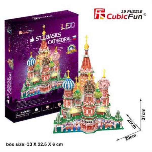 3d LED világítós puzzle: Boldog Vazul Székesegyház Cubicfun 3D épület
makettek