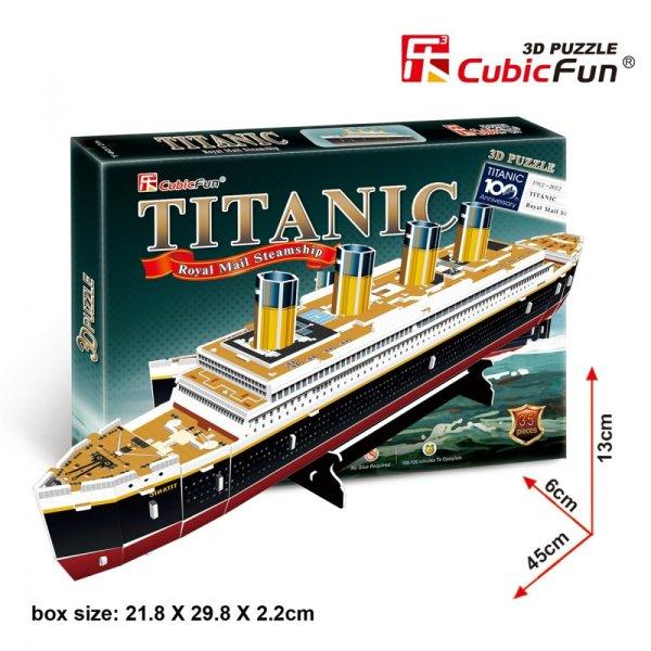 3D puzzle: Titanic CubicFun 3D jármű makettek