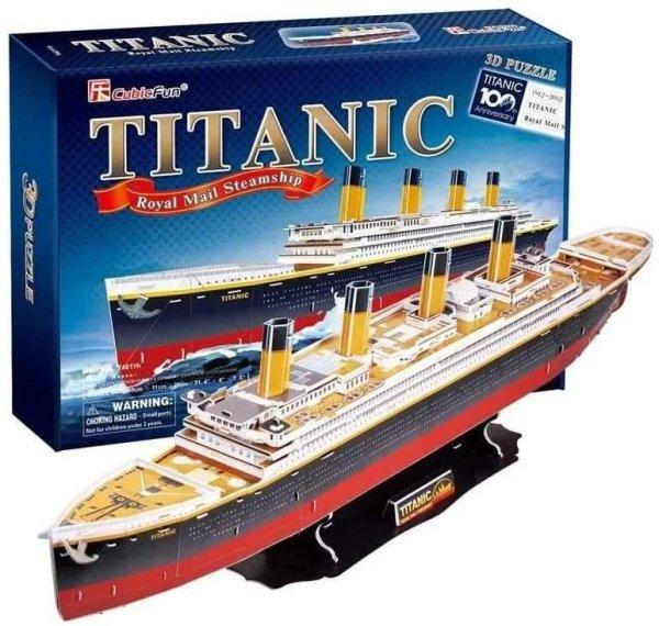 3d profi puzzle: Titanic CubicFun hajó makettek