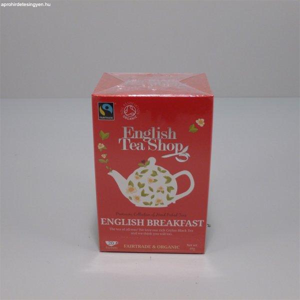 English Tea Shop bio english breakfast tea 20x2,5g 50 g