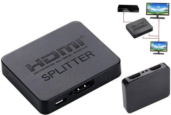 Aktív UHD 4K HDMI elosztó adapter, 2 monitorhoz, HDMI4KMM020